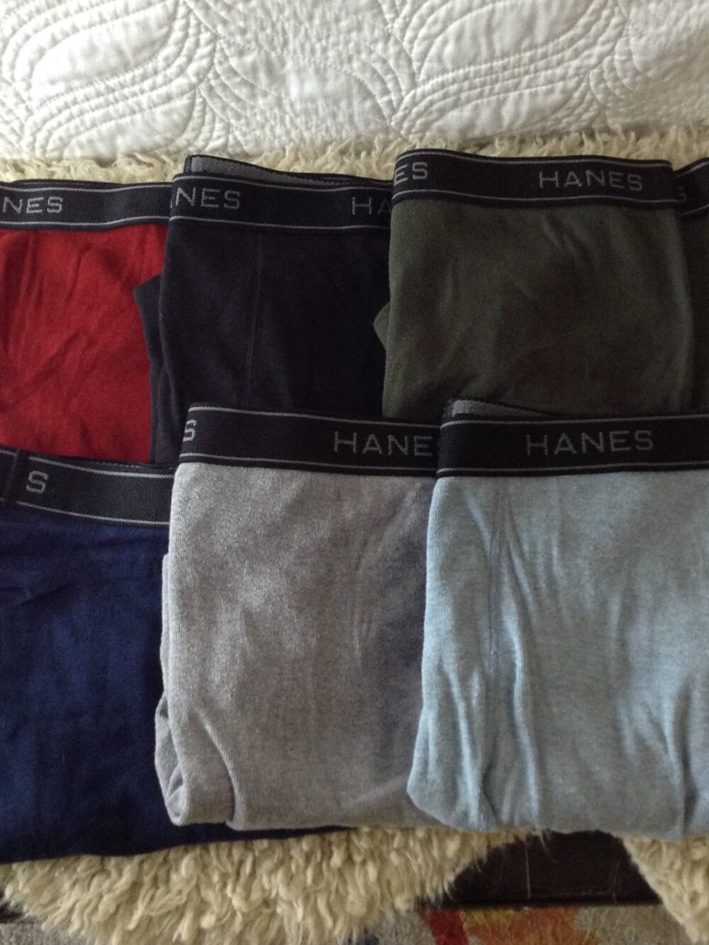 NWOT Comfort Flex L Hanes Boxer Briefs Cotton/Poly Dudecore Tighty Whities MEN - Picture 4 of 5